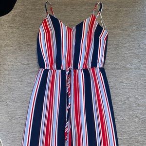 Red & Blue Jumpsuit
